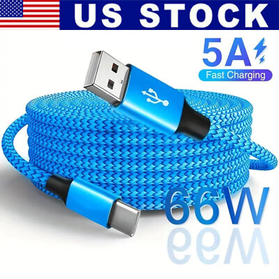 #ad USB Cable Type C Cord Fast Charger For Samsung Galaxy S9 S10 S20 Note 9 10 20 US $2.99