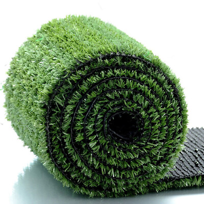 #ad 33x3.3 ft Synthetic Landscape Fake Grass Mat Artificial Pet Turf Lawn Garden $52.25