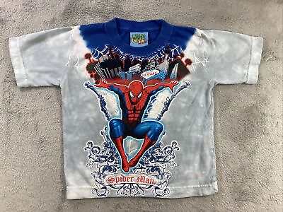 #ad Spiderman Shirt Youth XS Wild Gear Kids Sherry Mfg. Short Sleeve Graphic Tee $15.00