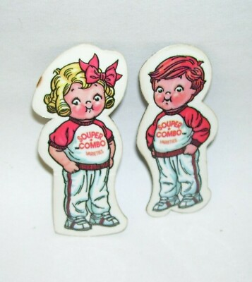 #ad Vintage Campbells Kids Refrigerator Magnets $18.99