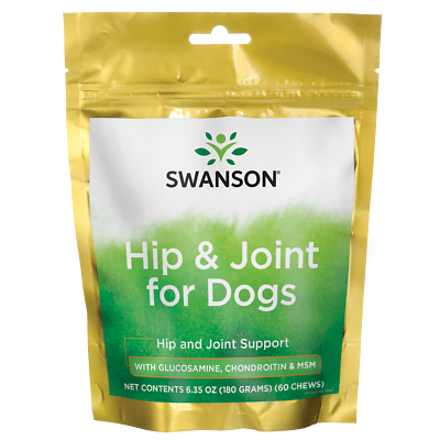 #ad Swanson Glucosamine amp; Chondroitin for Dogs Hip amp; Joint w Msm 6.35 oz Package $18.12