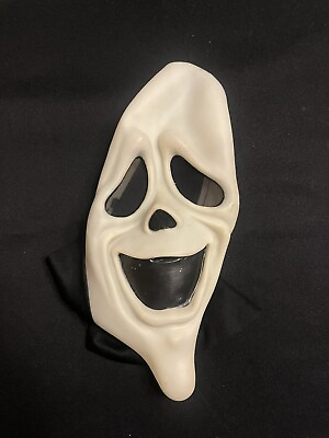 #ad Vintage Scream Ghost Face Smiling Mask Easter Unlimited FUN WORLD Wussup Scary $25.00