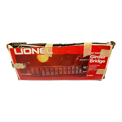 #ad Vintage Lionel 6 2214 027 Gauge Single Track Girder Bridge $20.00