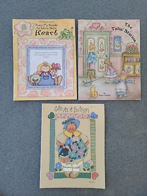 Vintage Craft Country and Tole Painting Instruction Books Set of 3 1990 1998 $13.50