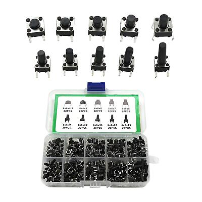 #ad 200Pcs Momentary Tactile Push Button Switch Momentary Tact $11.34