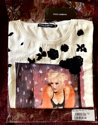 #ad MADONNA BEDTIME STORIES DOLCE amp; GABBANA BOY TOY LIMITED EDITION PROMO LACE SHIRT $350.00