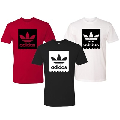 Adidas Men#x27;s T Shirt Blackbird Trefoil Graphic Logo Active Short Sleeve Tee $19.88