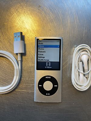 #ad Apple iPod nano 4th Generation Silver 16 GB New Battery New LCD $89.00