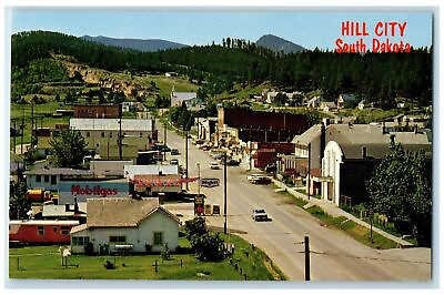 c1950#x27;s Heart Of The Black Hill Town Classic Car Hill City South Dakota Postcard $29.95