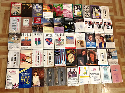 #ad 50 Vtg Cassette Tape Lot For Arts amp; Crafts DIY Decor Nostalgia Party Bulk Retro $27.75