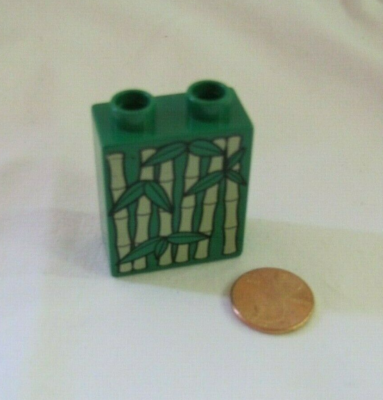 #ad Rare Lego Duplo BAMBOO TREES LEAVES for ZOO FARM Printed Block Specialty Panda $2.34