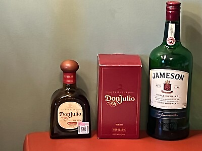 #ad 2 Empty Bottles: Jameson Whiskey 1.75L amp; Don Julio Reposado Tequila 750ml w Box $17.85