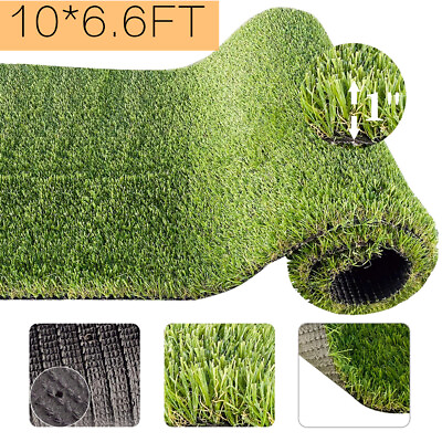 #ad Artificial Grass Turf Mat 6.6ftx10ft Fake Synthetic Garden Landscape Lawn Carpet $69.30