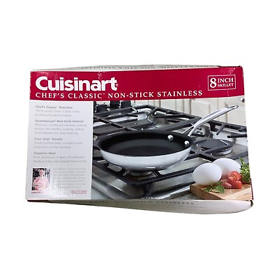 #ad Cuisinart 722 20NS Chef#x27;s Classic Stainless Nonstick 8 Inch Open Skillet Sauté $24.99