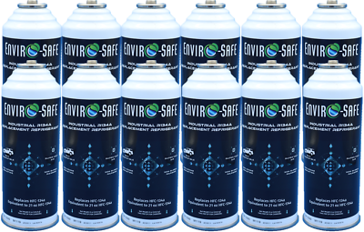 #ad SUV Industrial Envirosafe R134a Replacement Refrigerant 12 cans $129.99