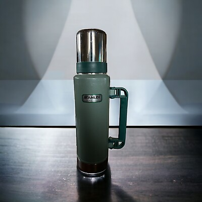 #ad Classic Green STANLEY THERMOS Vacuum Seal Bottle 1 Liter $35.00