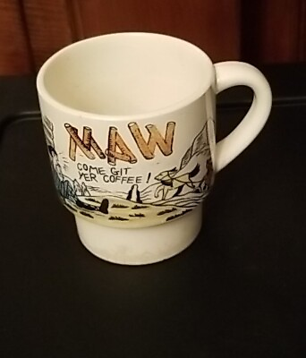 #ad Vintage Maw Come Git Yer Coffee Mug Aged Made in Japan $8.99