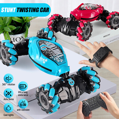 #ad RC Stunt Car 2.4G Twisting Vehicle Radio Remote Control Cars Gesture Sensor toy $15.19