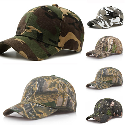 #ad Camo Hat Camouflage Trucker Men Outdoor Baseball Cap Women Military Sunhat A $6.61