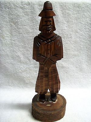 #ad Vintage Hand CarvedWood Soldier Industria Argentina 1970#x27;s 14 1 2quot; Tall $30.00