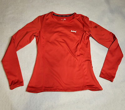 #ad BALEAF Womens Base layer Ski Workout Shirt Size S Red long Sleeve NWOT $12.34