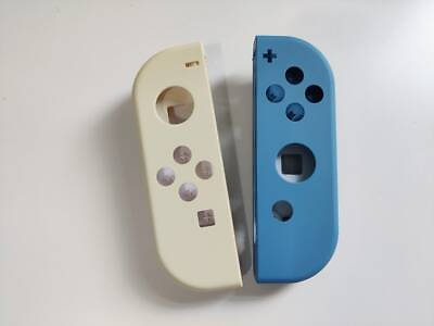 #ad Soft Touch Cream amp; Blue Shell for Nintendo Switch JoyCon Div Kit $28.99