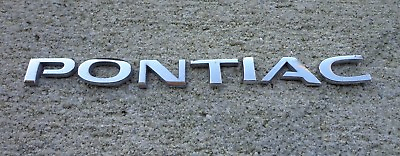 #ad Pontiac emblem letters badge trunk GT G6 G8 V6 Grand Prix Solstice OEM Stock $18.87