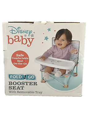 #ad New Disney Baby Winnie The Pooh Fold amp; Go Booster Seat Removable Tray Carry Bag $39.99