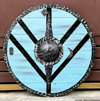 #ad Medieval Viking Shield: A Symbol of Norse Mythology and Valhalla Warrior Shield $99.00
