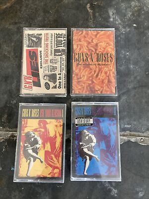 #ad Guns N’ Roses Cassette Tape Lot Of Four Use Your Illusion One 1 amp; 2. Untested. $20.00