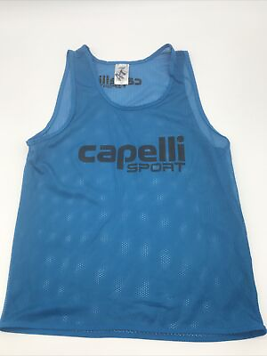 #ad Capelli Sport Tank Top Men Medium Blue Mesh…#0876 $4.50