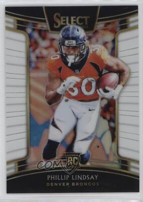 #ad 2018 Panini Select Concourse White Prizm 75 Phillip Lindsay #79 Rookie RC $16.92