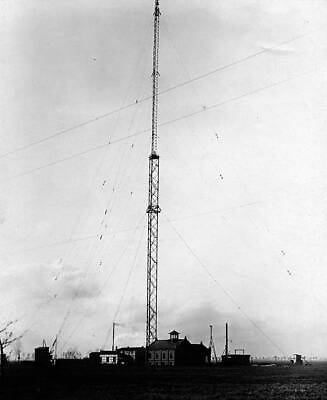 #ad Germany Prussia Brandenburg Province meter high radio antenna 1910 Old Photo AU $9.00
