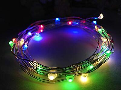10ft3m 30 LEDs Multicolored Fairy Lights Silver Wire Lights Waterproof Led St... $12.07