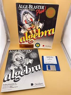 #ad Alge Blaster Plus Algebra Macintosh Plus Davidson 3.5quot; floppy disk 1992 $14.90