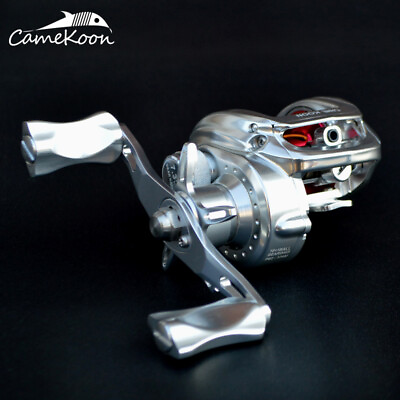 #ad CAMEKOON Low Profile Aluminum Body Baitcasting Reel Freshwater Saltwater Fishing $119.99