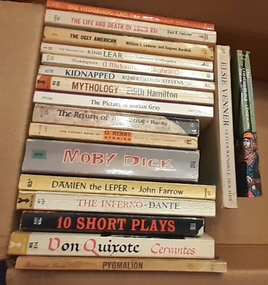 #ad Lot of 18 classics literature paperbacks Dante Cervantes Wilde and more $20.00