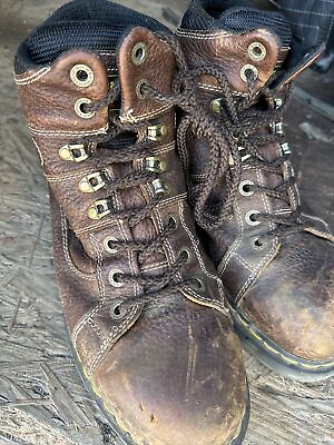 #ad RARE🔥 Dr. Martens Industrial Ironbridge Steel Toe Brown Leather Boots Sz 12 $100.00