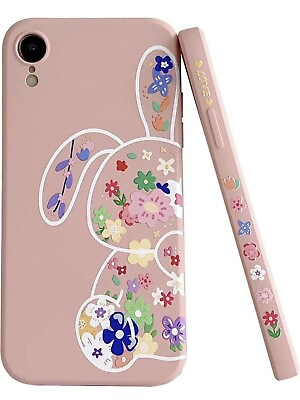 Cute Lovely Flower Rabbit Silicone Phone Case Cover For iPhone 11 ONLY $9.99