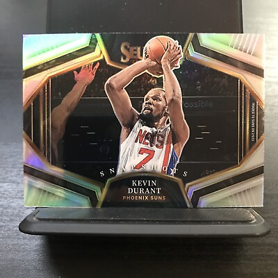 #ad Kevin Durant 2022 23 Select Snapshots Silver Prizm SSP #8 Phoenix Suns $9.49