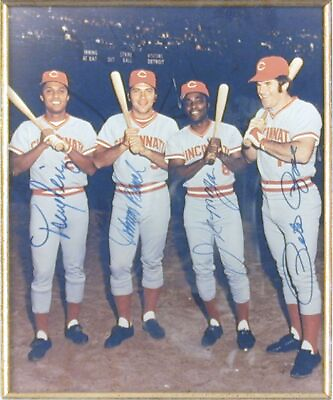 #ad CINCINNATI REDS AUTOGRAPHED SIGNED PHOTOGRAPH WITH CO SIGNERS $1200.00