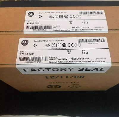 #ad AB 1756 L7SP SER B New In Box 1756L7SP GuardLogix Safety Controller Fast Ship $720.00
