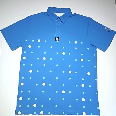 #ad MEDIUM Mens Golf Shirt Moisture Wicking Dry Fit Performance Sport Short Sleeve $29.99