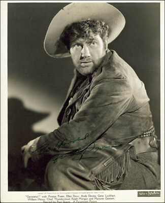 ANDY DEVINE INSCRIBED PRINTED PHOTOGRAPH SIGNED IN INK $600.00