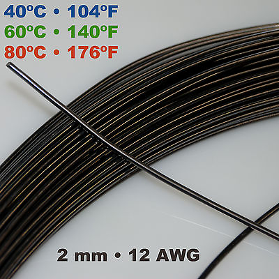 #ad Nitinol NiTi SMA muscle wire 1 2 mm 40 60 80º C Shape Memory Alloy by the foot $1.20