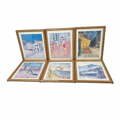 #ad Set of 6 Vincent van Gogh Framed Prints 9x11 $79.99