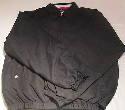 #ad Men Jacket Black Small Spring Lightweight Lining Full zipper 2 Pockets Bargain $5.31