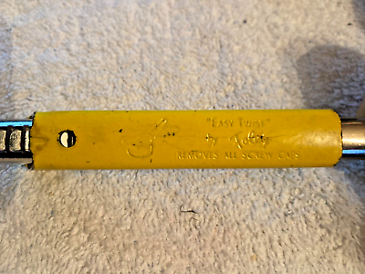 #ad Vintage Easy Twist by Foley Yellow Handled Jar Opener Excellent Condition Retro $17.50