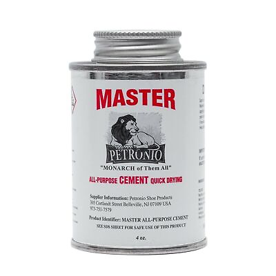 Master All Purpose Cement 4oz Brush in Can Shoe Glue Contact Cement for Repair $12.95