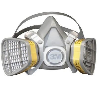 #ad 3M 5203 Disposable HALF FACE Respirator Facepiece Mask Organic Vapor Acid Gas MD $27.95